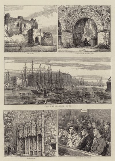 Schetsen in Barrow-in-Furness door Henry William Brewer